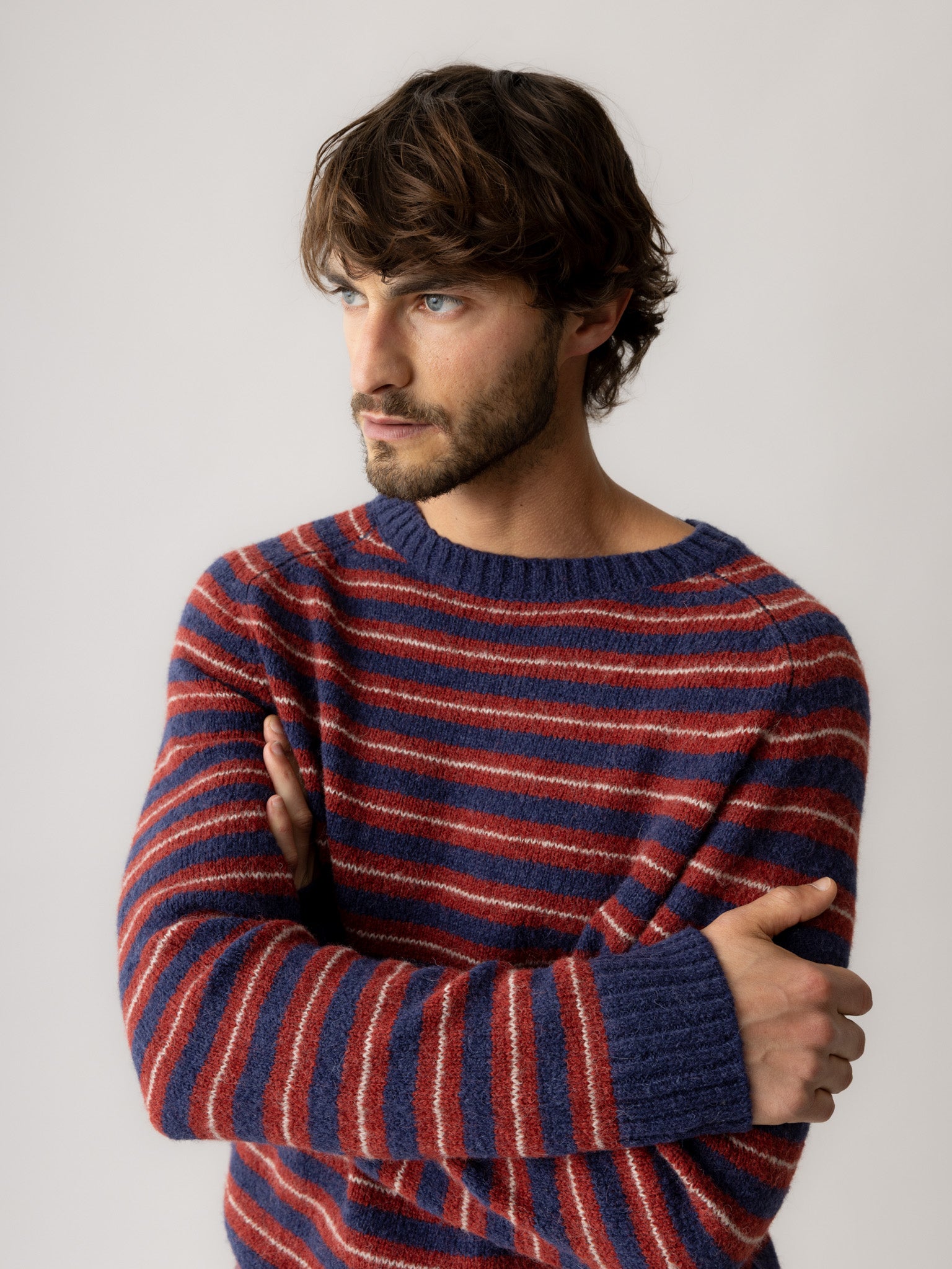 Modelshot / Indigo Blue Melange / Detail